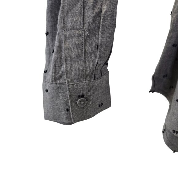 NWT Christopher & Banks Textured Dot Popover Top Size Small - Picture 5 of 6